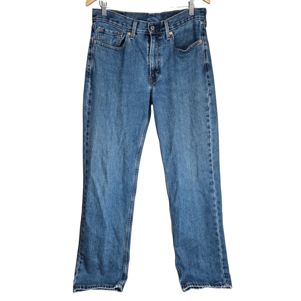 Levis 550 Relaxed Fit Tapered Leg Blue Denim Jeans Mens 32x32 Medium Wash